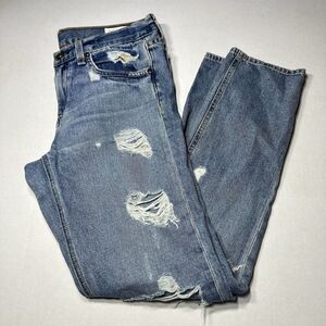 Rag & Bone Dre Boyfriend Jeans Women's Kennedy Wash Distressed Denim Size 26